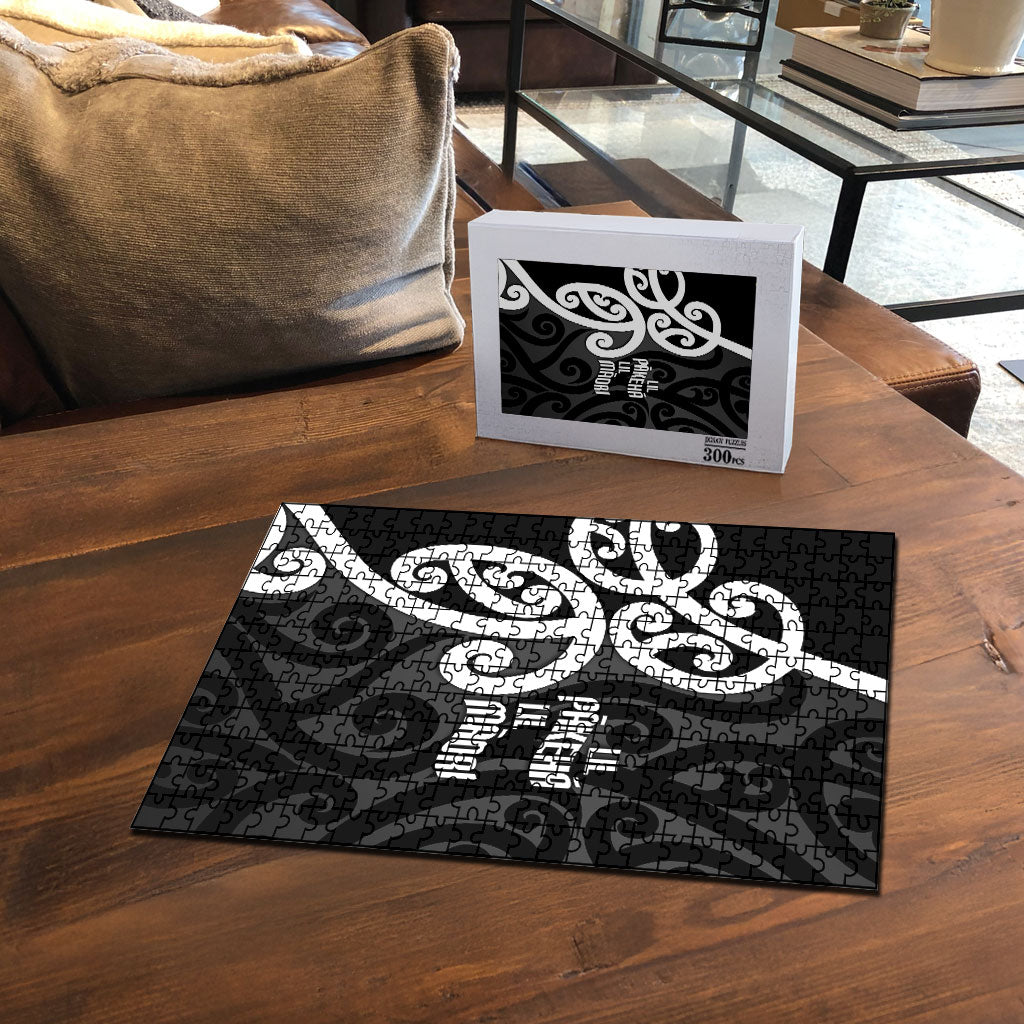 Lil Pakeha Lil Maori New Zealand Puzzle Kiwi Proud Mangopare Pattern LT14 - Polynesian Pride