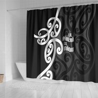 Lil Pakeha Lil Maori New Zealand Shower Curtain Kiwi Proud Mangopare Pattern LT14 - Polynesian Pride
