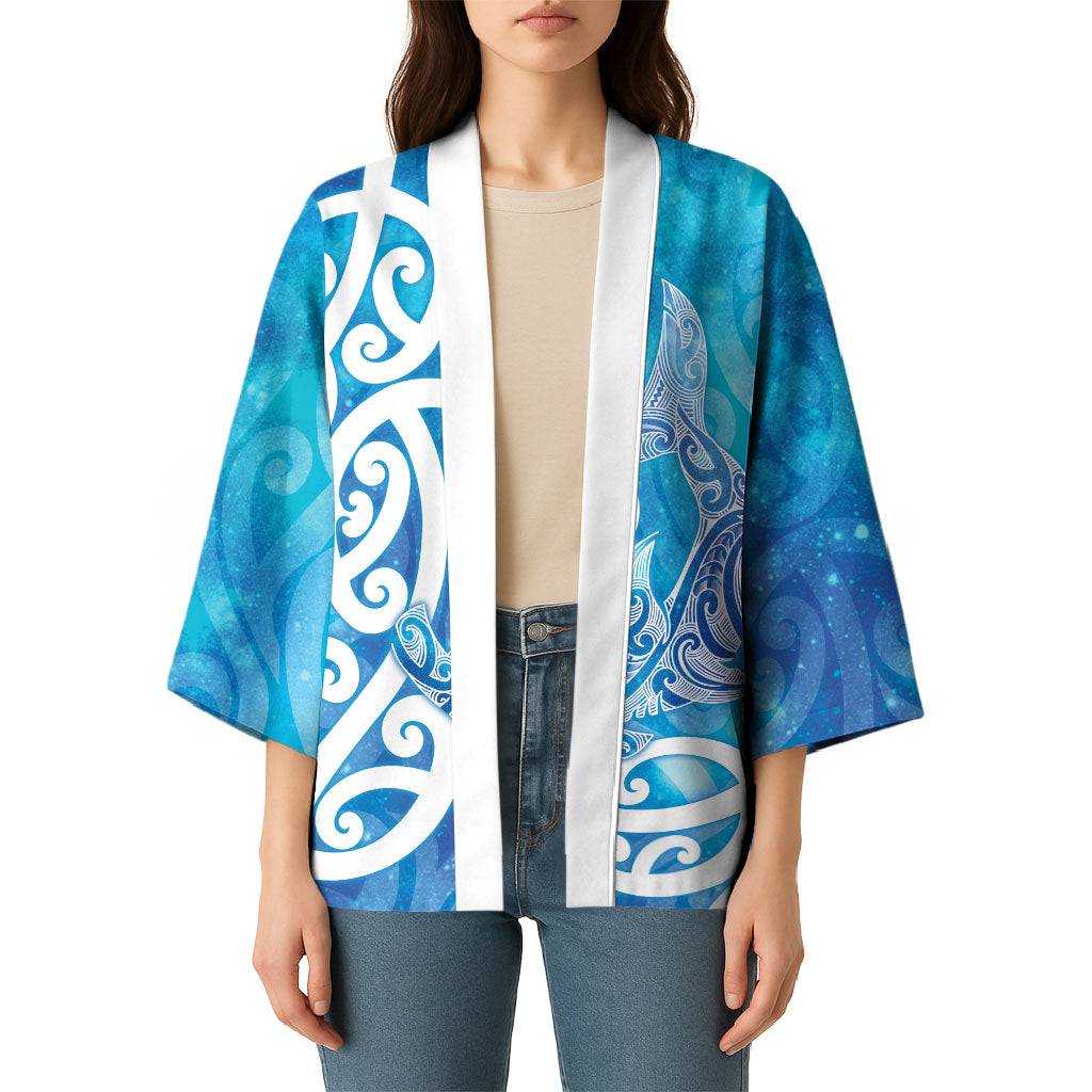 Hammerhead Shark Tattoo New Zealand Kimono Maori Galaxy Mangopare Pattern LT14 - Polynesian Pride