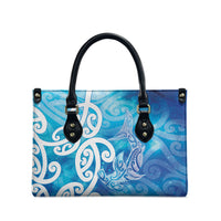 Hammerhead Shark Tattoo New Zealand Leather Bag Maori Galaxy Mangopare Pattern LT14 - Polynesian Pride