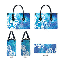 Hammerhead Shark Tattoo New Zealand Leather Bag Maori Galaxy Mangopare Pattern LT14 - Polynesian Pride