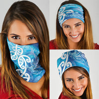 Hammerhead Shark Tattoo New Zealand Neck Gaiter Maori Galaxy Mangopare Pattern LT14 - Polynesian Pride