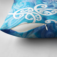 Hammerhead Shark Tattoo New Zealand Pillow Cover Maori Galaxy Mangopare Pattern LT14 - Polynesian Pride