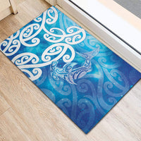 Hammerhead Shark Tattoo New Zealand Rubber Doormat Maori Galaxy Mangopare Pattern LT14 - Polynesian Pride