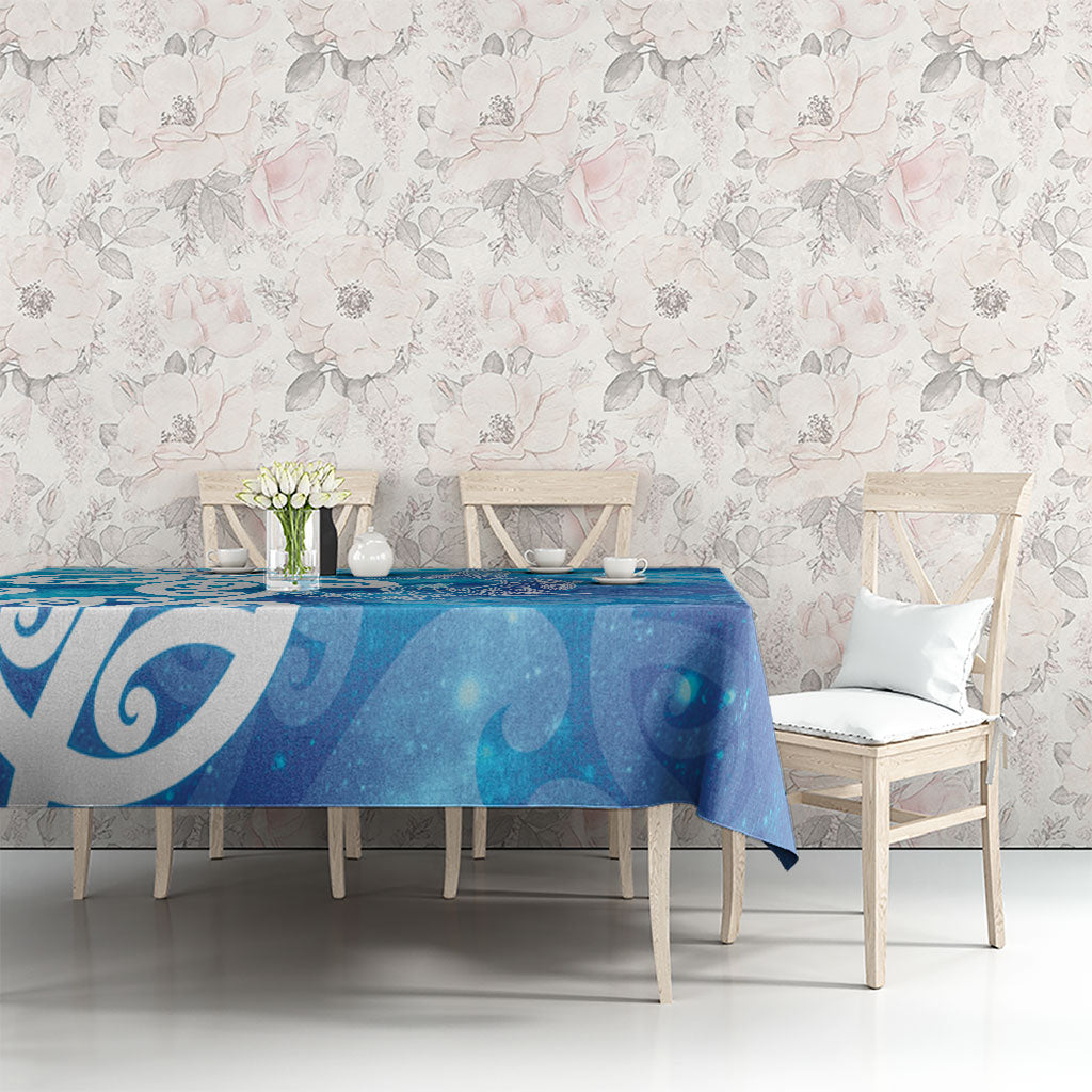 Hammerhead Shark Tattoo New Zealand Tablecloth Maori Galaxy Mangopare Pattern LT14 - Polynesian Pride