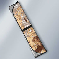 Khaki Palaka Hawaii Cowboy Auto Sun Shade Puakenikeni Lei Paniolo Papale Seamless Vibes LT14 - Polynesian Pride