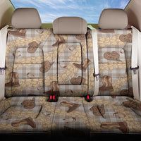 Khaki Palaka Hawaii Cowboy Back Car Seat Cover Puakenikeni Lei Paniolo Papale Seamless Vibes LT14 One Size Khaki - Polynesian Pride