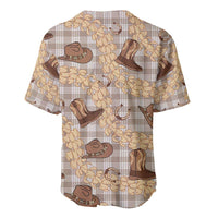 Khaki Palaka Hawaii Cowboy Baseball Jersey Puakenikeni Lei Paniolo Papale Seamless Vibes LT14 - Polynesian Pride