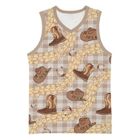 Khaki Palaka Hawaii Cowboy Basketball Jersey Puakenikeni Lei Paniolo Papale Seamless Vibes LT14 Unisex Khaki - Polynesian Pride
