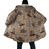 Khaki Palaka Hawaii Cowboy Cloak Puakenikeni Lei Paniolo Papale Seamless Vibes LT14 - Polynesian Pride