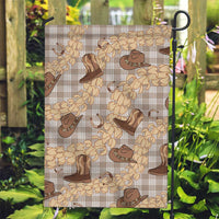 Khaki Palaka Hawaii Cowboy Garden Flag Puakenikeni Lei Paniolo Papale Seamless Vibes LT14 Garden Flag Khaki - Polynesian Pride