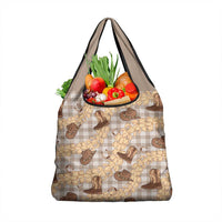 Khaki Palaka Hawaii Cowboy Grocery Bag Puakenikeni Lei Paniolo Papale Seamless Vibes LT14 1-pack One Size Khaki - Polynesian Pride