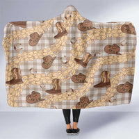 Khaki Palaka Hawaii Cowboy Hooded Blanket Puakenikeni Lei Paniolo Papale Seamless Vibes LT14 One Size Khaki - Polynesian Pride