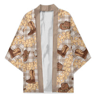 Khaki Palaka Hawaii Cowboy Kimono Puakenikeni Lei Paniolo Papale Seamless Vibes LT14 Unisex Khaki - Polynesian Pride