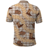 Khaki Palaka Hawaii Cowboy Polo Shirt Puakenikeni Lei Paniolo Papale Seamless Vibes LT14 - Polynesian Pride