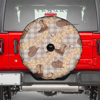 Khaki Palaka Hawaii Cowboy Spare Tire Cover Puakenikeni Lei Paniolo Papale Seamless Vibes LT14 - Polynesian Pride