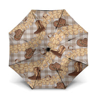 Khaki Palaka Hawaii Cowboy Umbrella Puakenikeni Lei Paniolo Papale Seamless Vibes LT14 One Size Folded 11.42 inch Opened Diameter 37.4 inch Khaki - Polynesian Pride