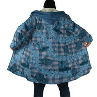 Cyan Palaka Hawaii Cowboy Cloak Puakenikeni Lei Paniolo Papale Seamless Vibes LT14 - Polynesian Pride