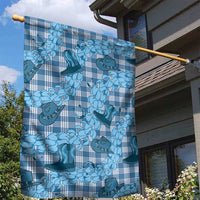 Cyan Palaka Hawaii Cowboy Garden Flag Puakenikeni Lei Paniolo Papale Seamless Vibes LT14 - Polynesian Pride