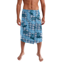 Cyan Palaka Hawaii Cowboy Lavalava Puakenikeni Lei Paniolo Papale Seamless Vibes LT14 Cyan - Polynesian Pride