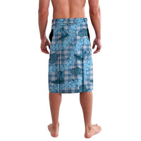 Cyan Palaka Hawaii Cowboy Lavalava Puakenikeni Lei Paniolo Papale Seamless Vibes LT14 - Polynesian Pride