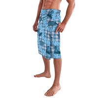 Cyan Palaka Hawaii Cowboy Lavalava Puakenikeni Lei Paniolo Papale Seamless Vibes LT14 - Polynesian Pride