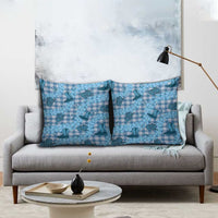 Cyan Palaka Hawaii Cowboy Pillow Cover Puakenikeni Lei Paniolo Papale Seamless Vibes LT14 - Polynesian Pride