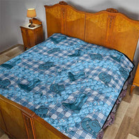 Cyan Palaka Hawaii Cowboy Quilt Puakenikeni Lei Paniolo Papale Seamless Vibes LT14 - Polynesian Pride