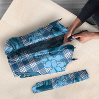 Cyan Palaka Hawaii Cowboy Umbrella Puakenikeni Lei Paniolo Papale Seamless Vibes LT14 - Polynesian Pride