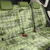 Lime Palaka Hawaii Cowboy Back Car Seat Cover Puakenikeni Lei Paniolo Papale Seamless Vibes LT14 - Polynesian Pride