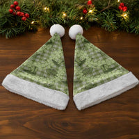 Lime Palaka Hawaii Cowboy Christmas Santa Hat Puakenikeni Lei Paniolo Papale Seamless Vibes LT14 - Polynesian Pride