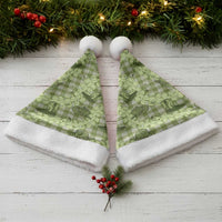 Lime Palaka Hawaii Cowboy Christmas Santa Hat Puakenikeni Lei Paniolo Papale Seamless Vibes LT14 - Polynesian Pride