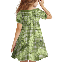 Lime Palaka Hawaii Cowboy Family Matching Off Shoulder Maxi Dress and Hawaiian Shirt Puakenikeni Lei Paniolo Papale Seamless Vibes LT14 - Polynesian Pride