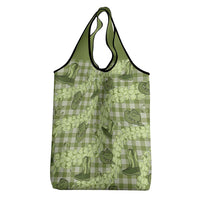 Lime Palaka Hawaii Cowboy Grocery Bag Puakenikeni Lei Paniolo Papale Seamless Vibes LT14 - Polynesian Pride
