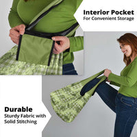 Lime Palaka Hawaii Cowboy Grocery Bag Puakenikeni Lei Paniolo Papale Seamless Vibes LT14 - Polynesian Pride