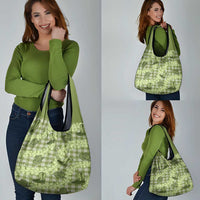 Lime Palaka Hawaii Cowboy Grocery Bag Puakenikeni Lei Paniolo Papale Seamless Vibes LT14 - Polynesian Pride