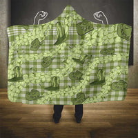 Lime Palaka Hawaii Cowboy Hooded Blanket Puakenikeni Lei Paniolo Papale Seamless Vibes LT14 - Polynesian Pride