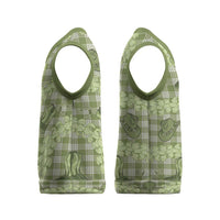 Lime Palaka Hawaii Cowboy Christmas Knitted V-Neck Vest Puakenikeni Lei Paniolo Papale Seamless Vibes LT14 - Polynesian Pride