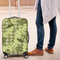 Lime Palaka Hawaii Cowboy Luggage Cover Puakenikeni Lei Paniolo Papale Seamless Vibes LT14 Lime - Polynesian Pride