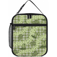 Lime Palaka Hawaii Cowboy Lunch Bag Puakenikeni Lei Paniolo Papale Seamless Vibes