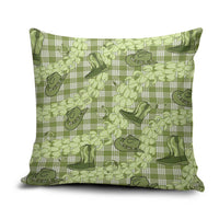 Lime Palaka Hawaii Cowboy Pillow Cover Puakenikeni Lei Paniolo Papale Seamless Vibes LT14 Lime - Polynesian Pride