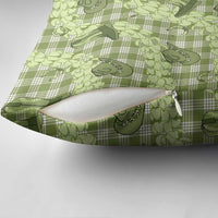 Lime Palaka Hawaii Cowboy Pillow Cover Puakenikeni Lei Paniolo Papale Seamless Vibes LT14 - Polynesian Pride