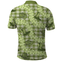 Lime Palaka Hawaii Cowboy Polo Shirt Puakenikeni Lei Paniolo Papale Seamless Vibes LT14 - Polynesian Pride