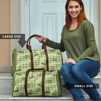 Lime Palaka Hawaii Cowboy Travel Bag Puakenikeni Lei Paniolo Papale Seamless Vibes LT14 - Polynesian Pride