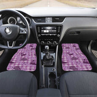 Purple Palaka Hawaii Cowboy Car Mats Puakenikeni Lei Paniolo Papale Seamless Vibes LT14 Set 2pcs - Front Purple - Polynesian Pride