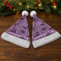 Purple Palaka Hawaii Cowboy Christmas Santa Hat Puakenikeni Lei Paniolo Papale Seamless Vibes LT14 - Polynesian Pride