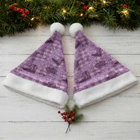 Purple Palaka Hawaii Cowboy Christmas Santa Hat Puakenikeni Lei Paniolo Papale Seamless Vibes LT14 - Polynesian Pride