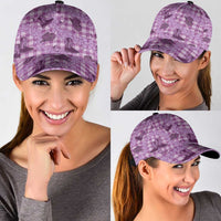 Purple Palaka Hawaii Cowboy Classic Cap Puakenikeni Lei Paniolo Papale Seamless Vibes LT14 - Polynesian Pride