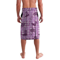 Purple Palaka Hawaii Cowboy Lavalava Puakenikeni Lei Paniolo Papale Seamless Vibes LT14 - Polynesian Pride