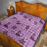 Purple Palaka Hawaii Cowboy Quilt Puakenikeni Lei Paniolo Papale Seamless Vibes LT14 - Polynesian Pride